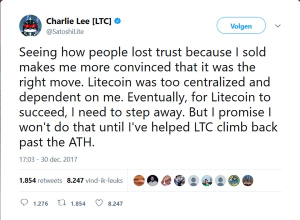 Charlie Lee over Litecoin toekomst